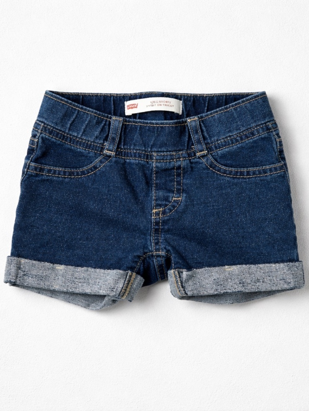 Levi's Dark Blue Cuffed Denim Shorts